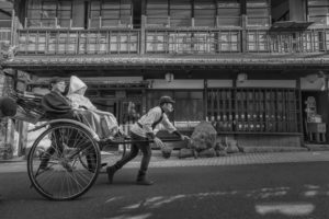 結婚式和装人力車ロケーションフォト